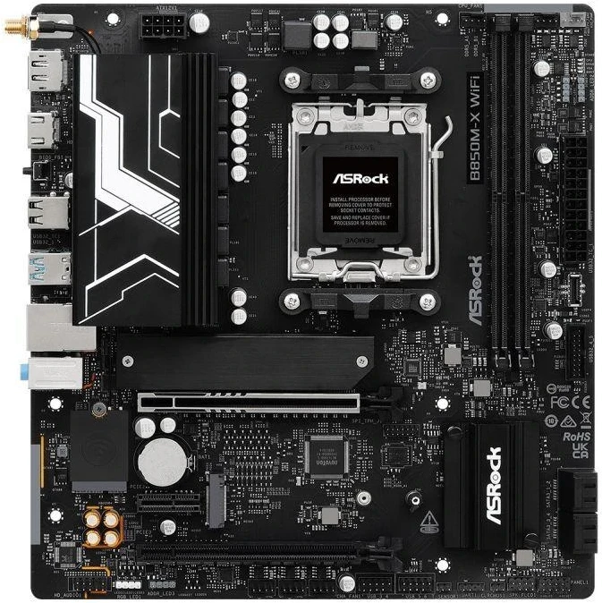 Ausinės ASROCK B850M-X WIFI R2.0 pagrindinė plokštė