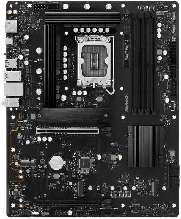 Ausinės ASRock B860 Pro-A pagrindinė plokštė