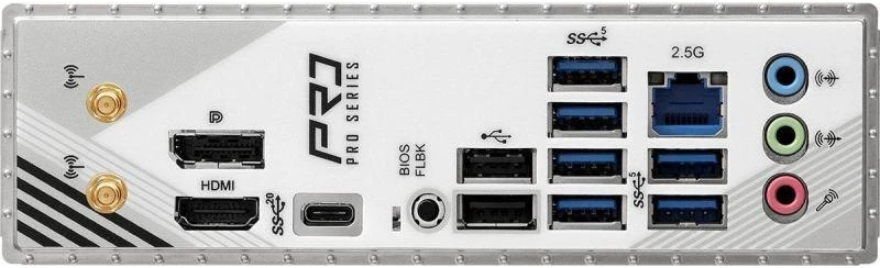 ASRock B860 PRO RS WIFI | Procesorių šeima Intel | Procesoriaus lizdas LGA1851 | DDR5 | Palaikomos kietojo disko sąsajos SATA, M.2 | SATA jungčių skaičius 4