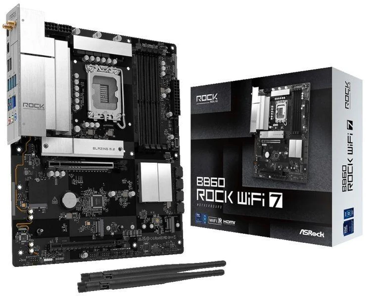 Asrock B860 Rock WiFi 7 Intel B860 LGA 1851 (Socket V1) ATX