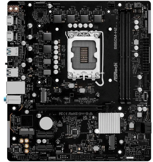 Ausinės ASRock B860M-H2 pagrindinė plokštė