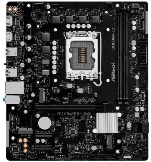 Ausinės ASRock B860M-H2 pagrindinė plokštė
