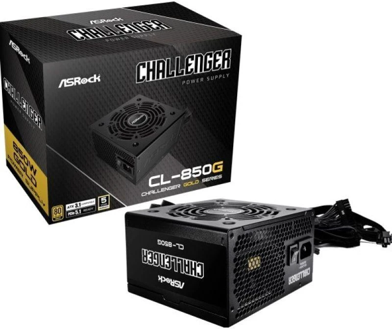 Ausinės ASRock CHALLENGER 850W 80 Plus Auksinė maitinimo šaltinis