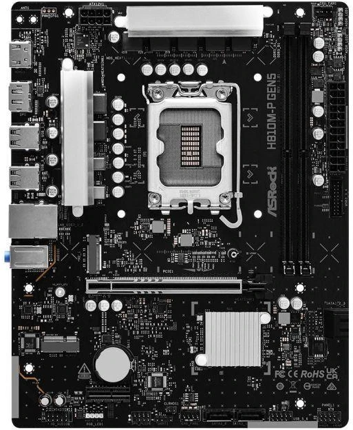 Asrock H810M-P GEN5 pagrindinė plokštė