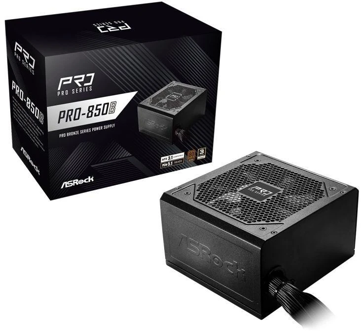ASRock PRO-850B 850W 80 PLUS Bronze maitinimo blokas