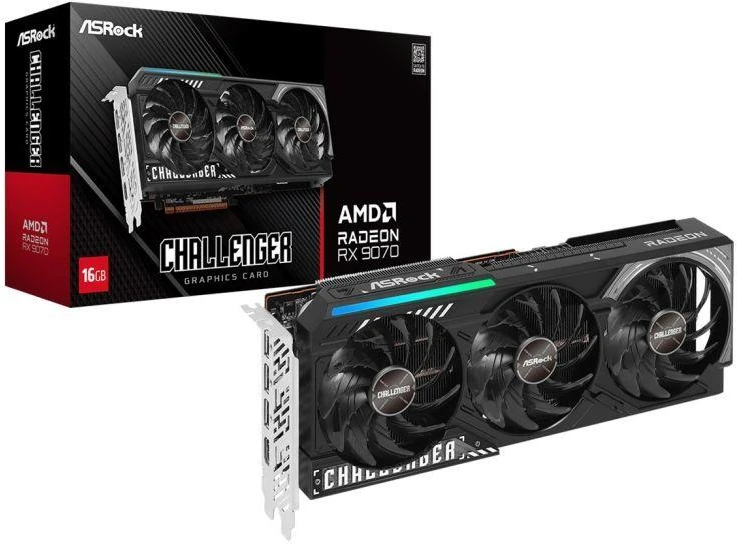 ASRock Radeon RX 9070 Challenger 16GB vaizdo plokštė