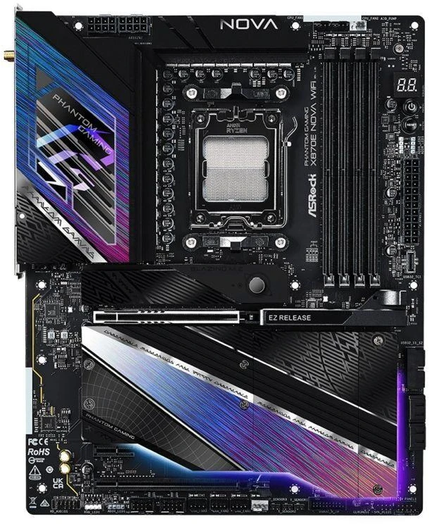 Ausinės ASRock X870E Nova WiFi pagrindinė plokštė