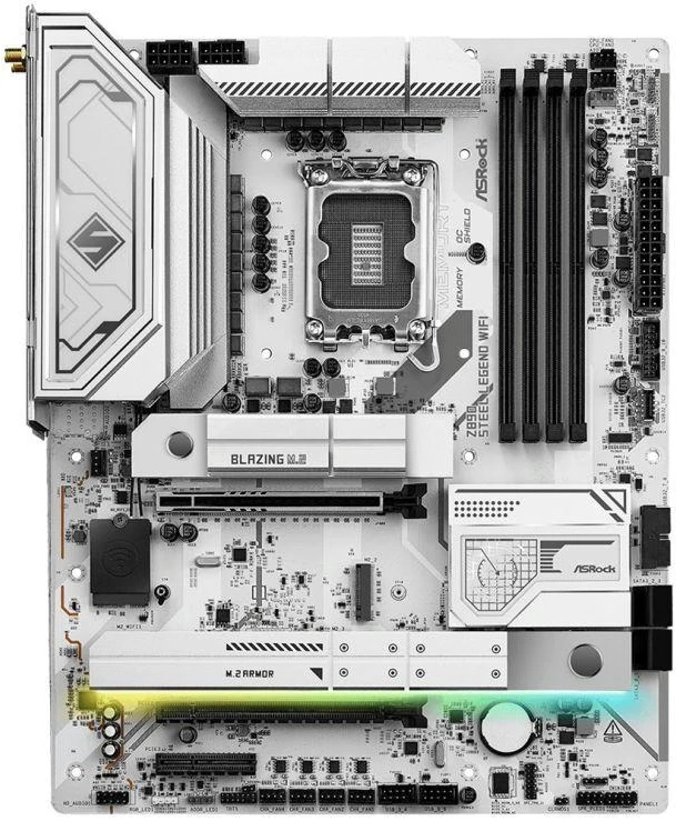 Motininė Plokštė - ASRock Z890 Steel Legend WiFi LGA 1851, Intel Core Ultra, 256GB DDR5, Wi-Fi 7, Thunderbolt 4