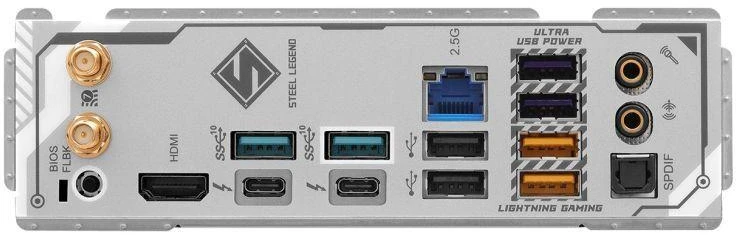 Motininė Plokštė - ASRock Z890 Steel Legend WiFi LGA 1851, Intel Core Ultra, 256GB DDR5, Wi-Fi 7, Thunderbolt 4