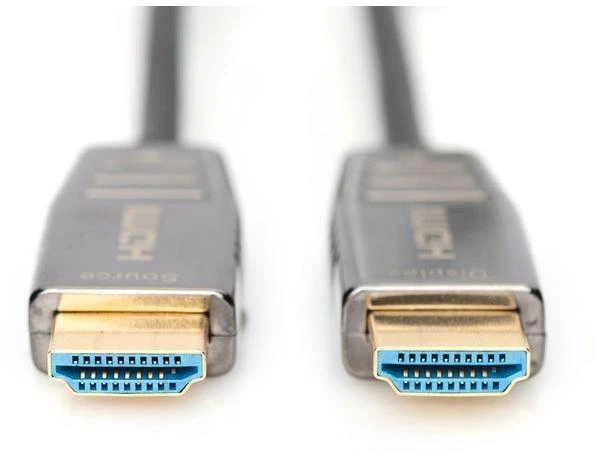 Assmann Electronic ASSMANN HDMI AOC Hibridinio pluošto jungties kabelis Tipas AM/M 10m UHD 8K60Hz CE auksinis bl