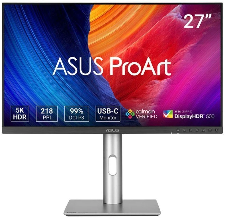 Ausinės ASUS monitorius 27 colių PA27JCV 5K IPS KVM PIVOT
