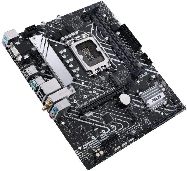 Asus | Pagrindinė plokštė H610M-A WIFI D4 | „Intel“ procesorių šeima | Procesoriaus lizdas LGA1700 | DDR4 atmintis | Atminties lizdai 2 | Palaikomos kietojo disko sąsajos SATA, M.2 | SATA prievadų skaičius: 4 | Lustų rinkinys Intel H610 | Formos faktorius