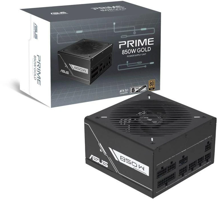 Ausinės ASUS PRIME-850G (Juodas) maitinimo šaltinis