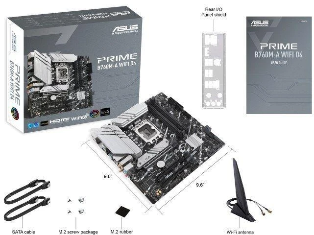 ASUS PRIME B760M-A WIFI D4 pagrindinė plokštė
