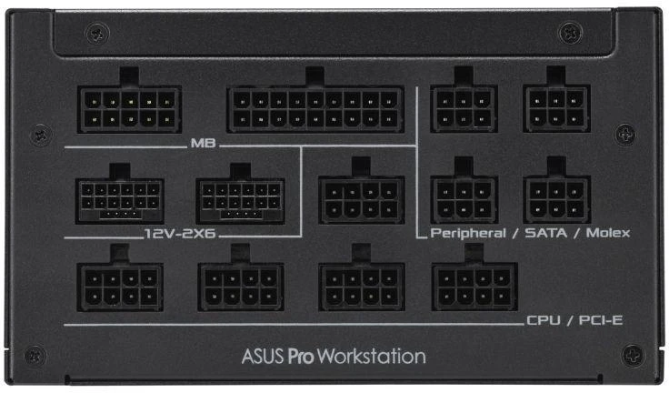 ASUS Pro WS 1600W Platinum power supply unit 20+4 pin ATX ATX Juodas
