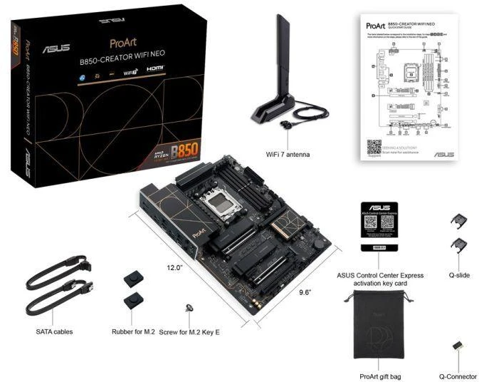 ASUS PROART B850-CREATOR WIFI NEO pagrindinė plokštė