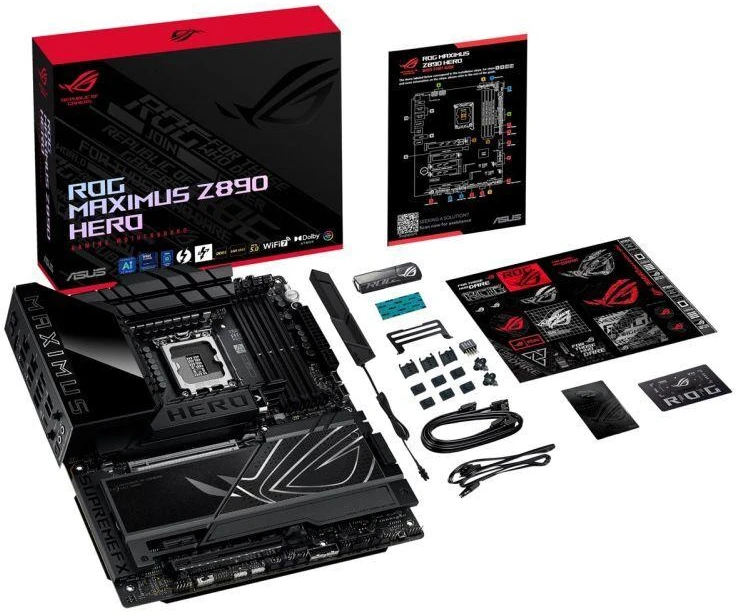 ASUS ROG MAXIMUS Z890 HERO Intel Z890 LGA 1851 (Socket V1) ATX pagrindinė plokštė
