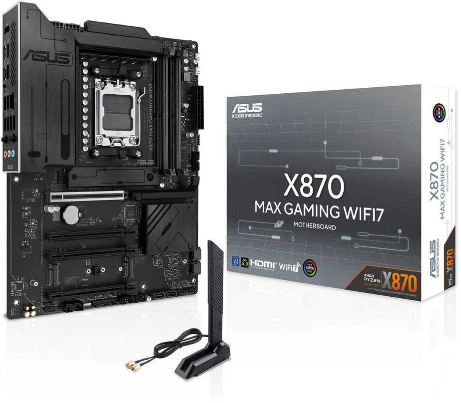 Pagrindinė plokštė ASUS X870 MAX GAMING WIFI7 AM5 MB 4xDDR5