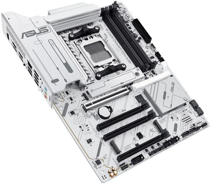 ASUS X870 MAX GAMING WIFI7 balta pagrindinė plokštė