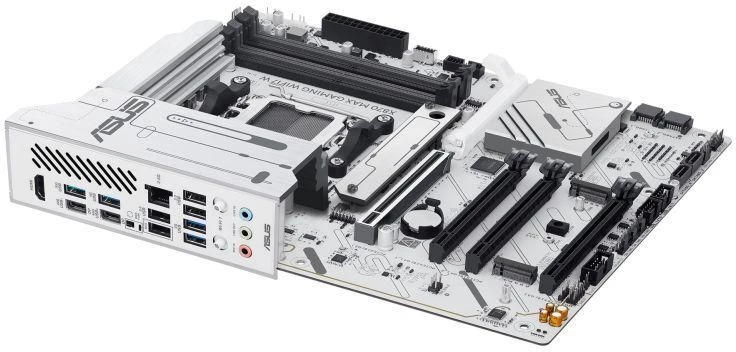ASUS X870 MAX GAMING WIFI7 balta pagrindinė plokštė