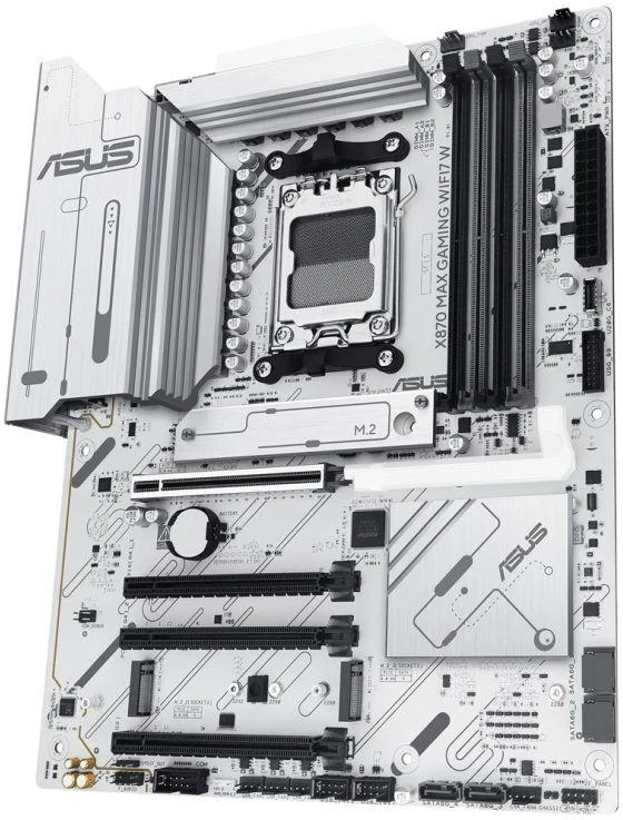 ASUS X870 MAX GAMING WIFI7 balta pagrindinė plokštė
