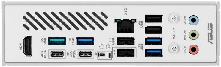 ASUS X870 MAX GAMING WIFI7 balta pagrindinė plokštė