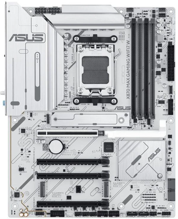 ASUS X870 MAX GAMING WIFI7 balta pagrindinė plokštė