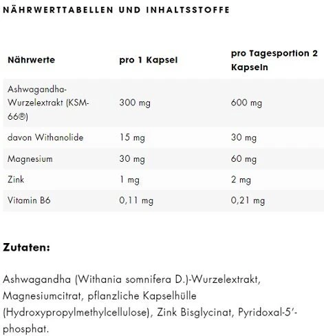 ESN Ashwa+ 120 Kapsulių
