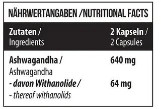 Ašvagandos kapsulės MST Healthy 120 kapsulių, 10 % withanolidų