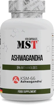 Ašvagandos kapsulės MST KSM-66® 120 kapsulių