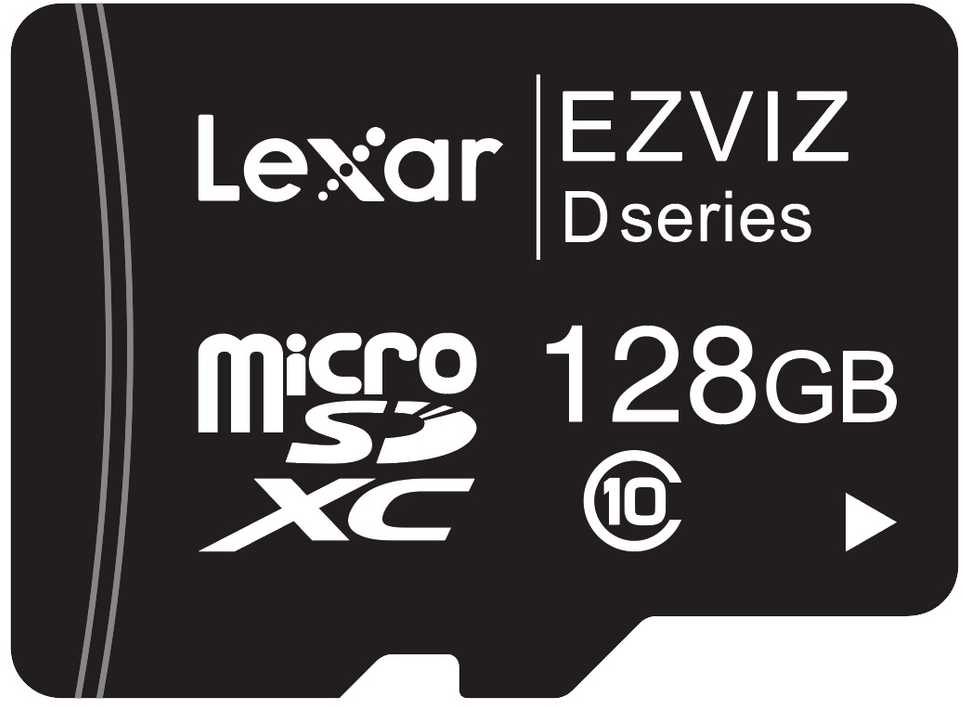 Atminties kortelė telefonui Ezviz 128GB UHS-I 10 klasės išmanioji MicroSD kortelė, puiki Full HD vaizdo įrašams r90mbps/w50Mbps