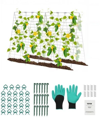 VEVOR Sulankstomas agurkų treliažas sodo 90 x 140 cm