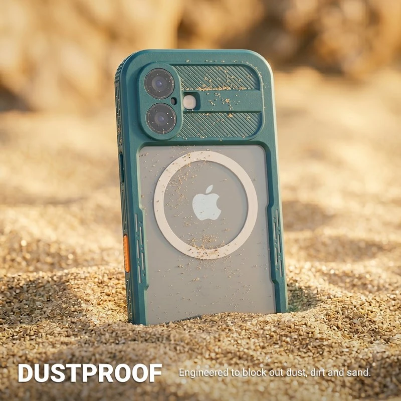 Atsparus vandeniui dėklas iPhone 17, mėlynas Crong Seal Cover