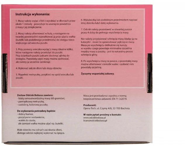 Odcisk Bobasa Kūdikio įspaudas ant rankenos, suvenyras + molis ZA4025 RO