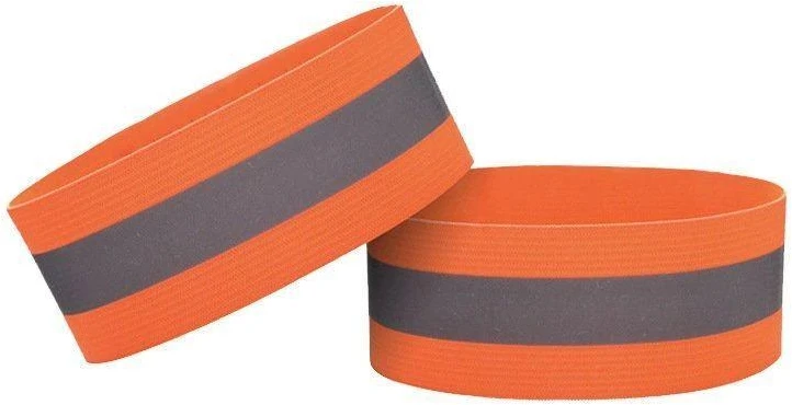Hurtel Šviesą atspindinti dviračio apyrankė, bėgiojanti Velcro 4cm oranžinė