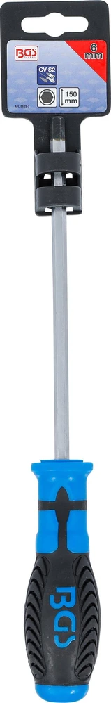 Grąžtas BGS ATSUKTUVAS | VIDINIS ŠEŠIAKAMPIS 6 MM | GELEŽTĖS ILGIS 150 MM (8629-7)
