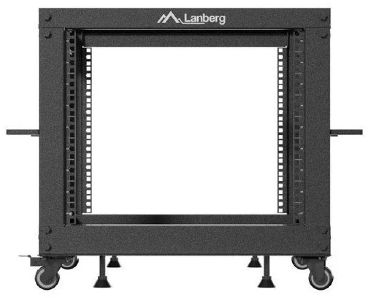 Lanberg Open Rack 9U 600x600-1100 reguliuojamas juoda