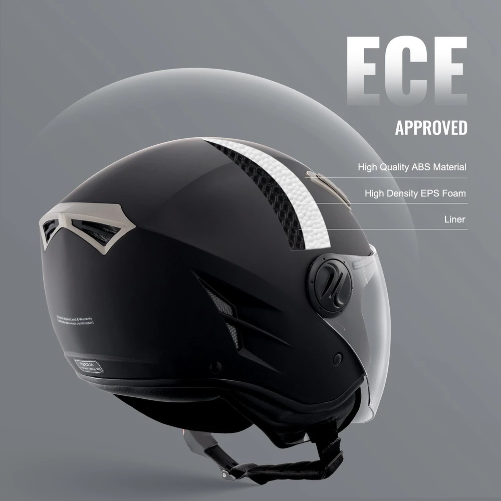 VEVOR 3/4 motociklininko šalmas su bluetooth