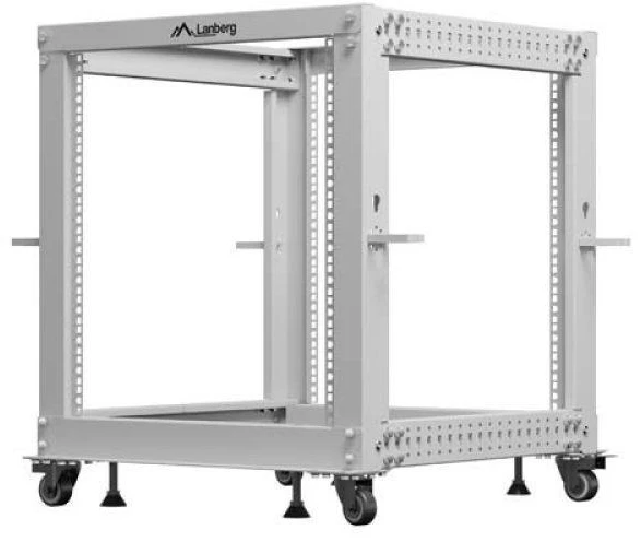LANBERG OPEN RACK 19" 12U 600X600-1100 ADJUSTABLE Pilkas