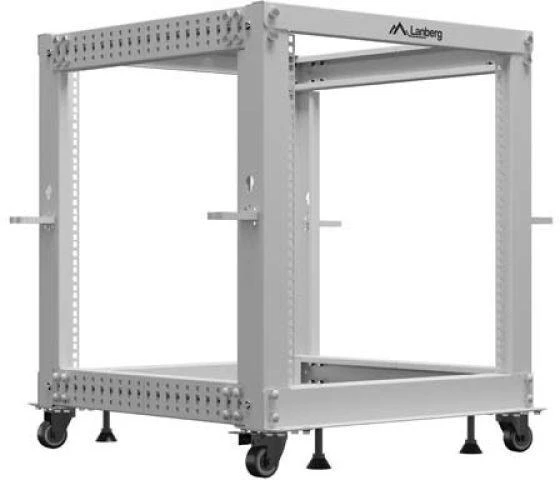LANBERG OPEN RACK 19" 12U 600X600-1100 ADJUSTABLE Pilkas