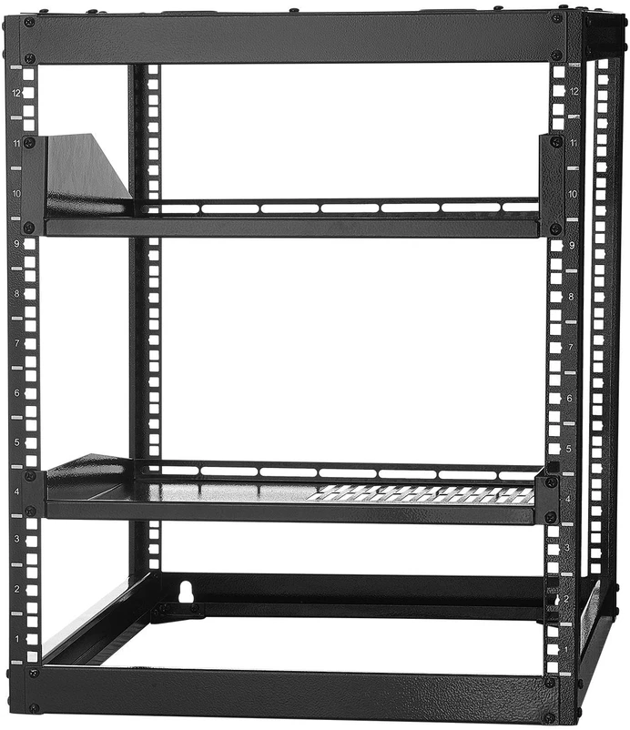 VEVOR 12U atviras tinklo stovas, 585 mm