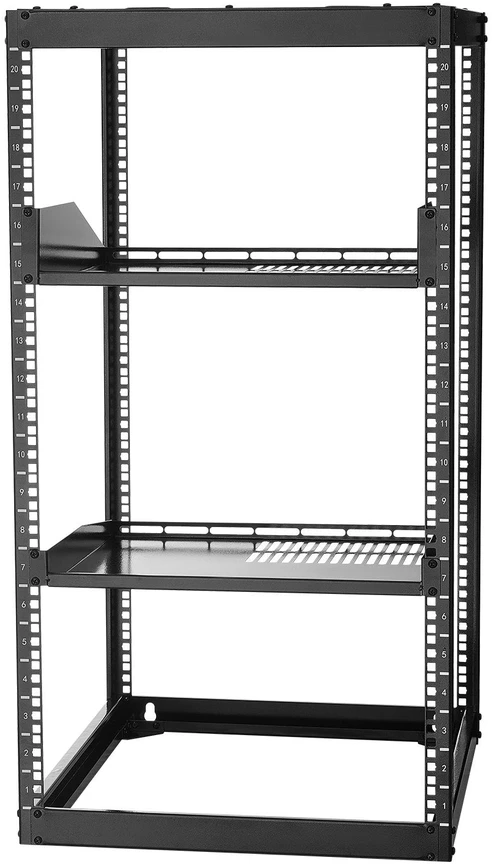 VEVOR Atviras 20U tinklo stovas, 585 mm gylis