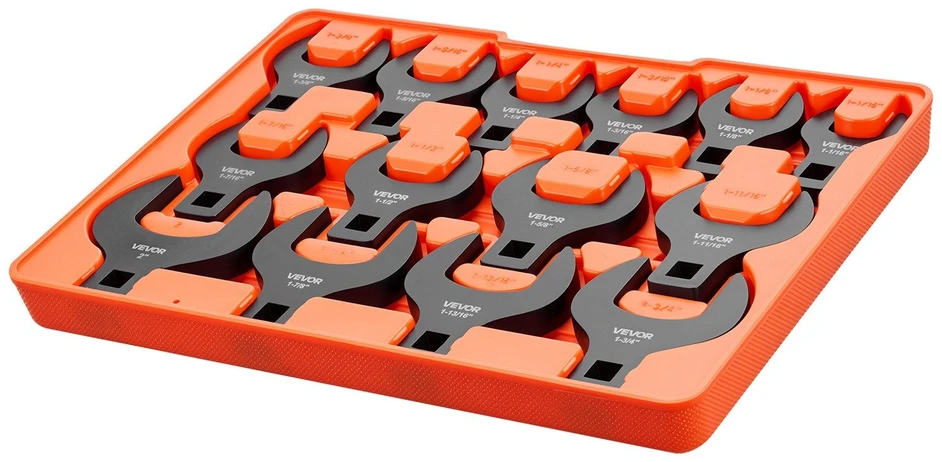 Atvirų galvučių raktų rinkinys VEVOR XMNJBS0014Y, 14 dalių, 1/2" jungtis