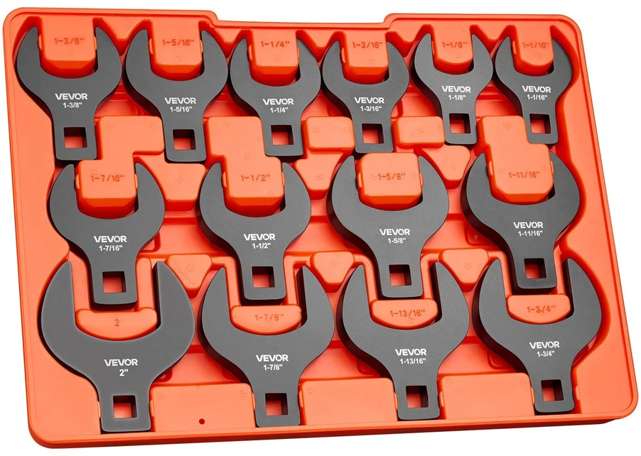 Atvirų galvučių raktų rinkinys VEVOR XMNJBS0014Y, 14 dalių, 1/2" jungtis