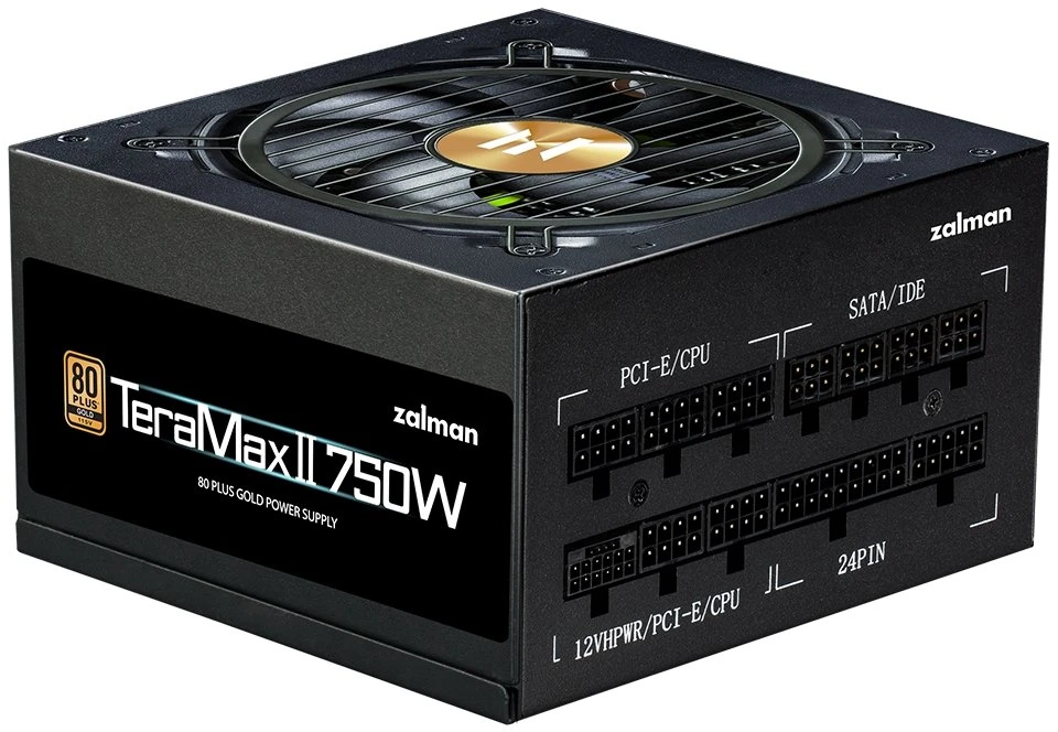 ATX 3.0 maitinimo blokas Zalman TeraMaxII, 750 W, 80+ Gold