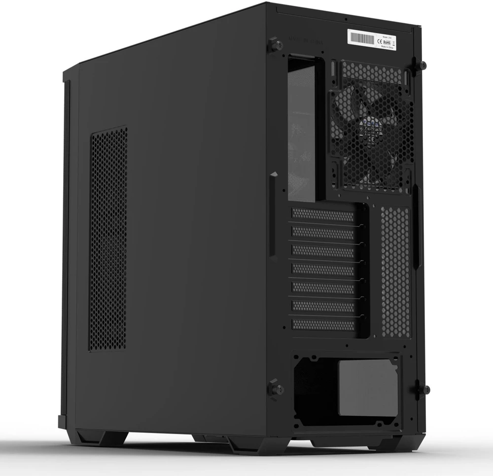 ATX formato kompiuterio korpusas su 4 ventiliatoriais Zalman Z10, juodas