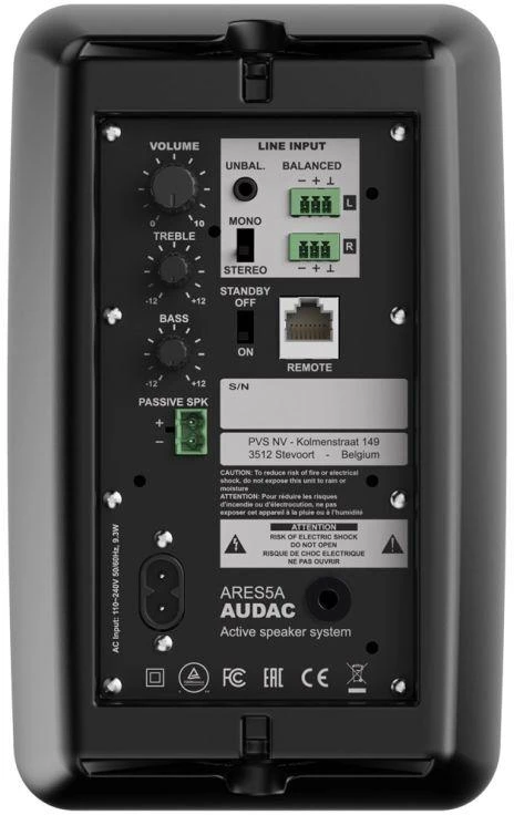 ADC AUDAC ARES5A. Juoda 2×40 W, PAIR
