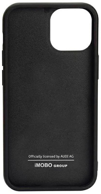 Audi Carbon Fiber Stripe Apple iPhone 13 Pro Max 6.7″ juodos spalvos kietas dėklas AUS-TPUPCIP13 PM-R8/D1-BK