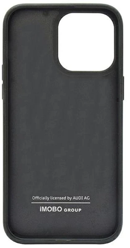 Audi Carbon Fiber Stripe Apple iPhone 14 Pro 6.1″ juodos spalvos kietas dėklas AUS-TPUPCIP14P-R8/D1-BK