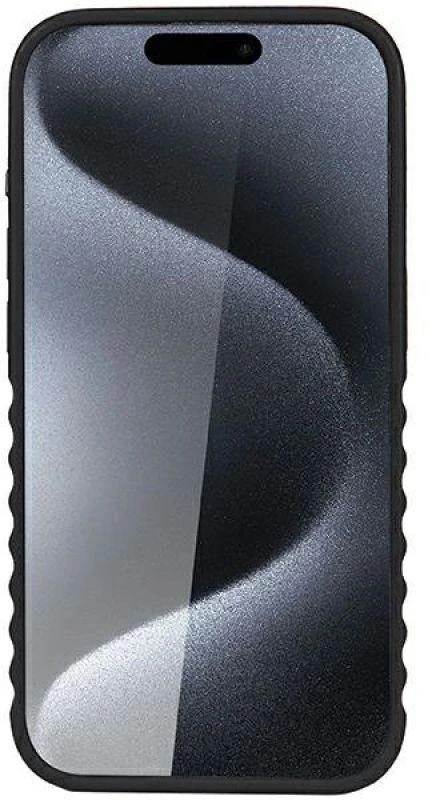 Audi Synthetic Leather MagSafe Apple iPhone 15 Pro Max 6.7″ juodos spalvos kietas dėklas AU-TPUPCMIP15PM-GT/D3-BK